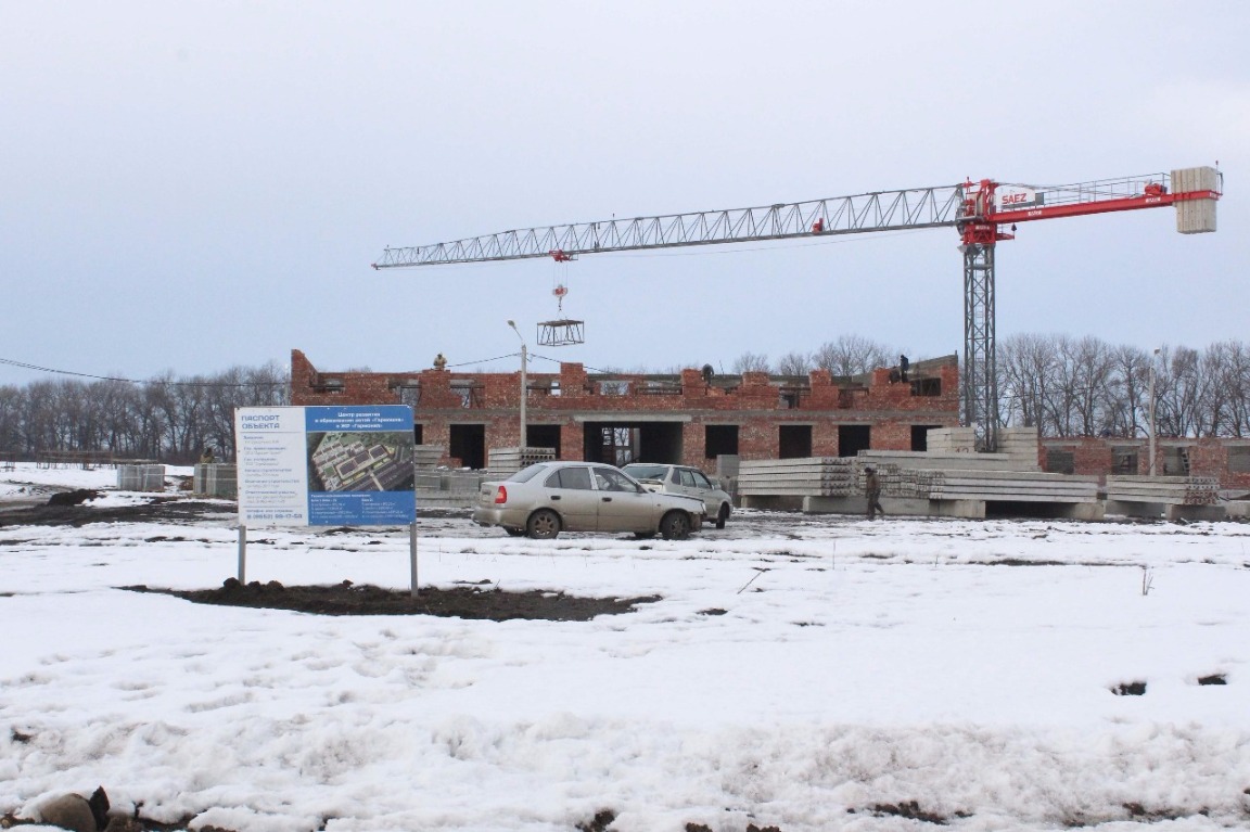 Ход строительства детского сада "Гармошка" в ЖР Гармония за Январь 2017