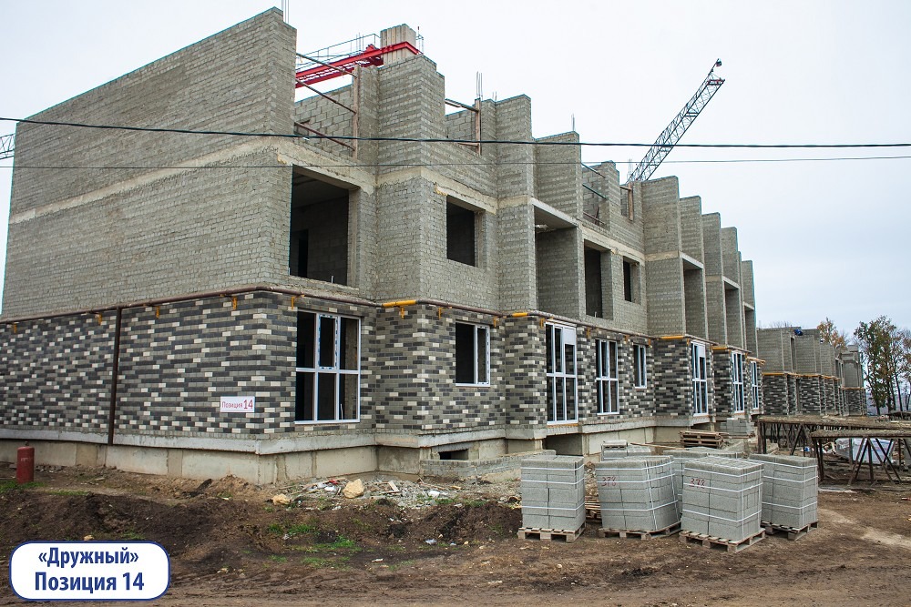 Ход строительства квартир в ЖР Гармония за Октябрь 2019 г.Михайловск